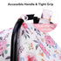 100% Summer Rquite Infant Car Seat Cover for Babies Girls, Muslin Cotton Carseat Canopy, Breathable Stroller Sun Shade