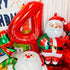 40 Inch Red Big Number 4 Birthday Party Decoration Foil Balloons for Anniversary, Wedding, Girls and Boys Digit 4