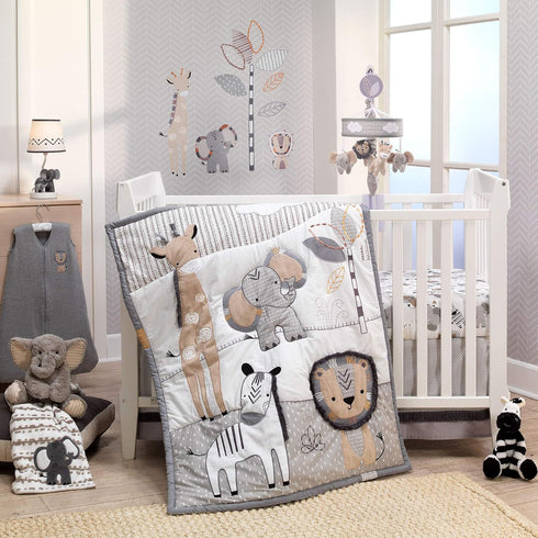 Jett the Gray Plush Elephant - Soft and Cuddly Toy for Babies