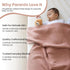 70% 30% 30x40 Inch, Baby Knitted Blanket Organic Cotton Tencel Soft Breathable Swaddle & Receiving Blanket for Newborns