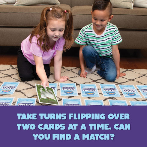 Summer 3+ Giant Matching Game Baby Animals - Toys - Game Night - Travel Games - Memory, Learning Game - Jumbo Playing