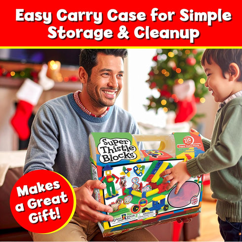 3-5 210 Set Ryan's Room Thistle Blocks STEM Toys Building Blocks Innovative Building Toys for Toddlers Pieces Colorful