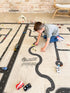 PlayTape Road Tape for Toy Cars - 2-Pack of 30 ft. x 2 in. Black Road, Sticks to Flat Surfaces, No Residue