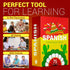 Spanish Conversational Phrase Flash Cards - 75 Beginner Sayings for Travel, Educational Language Learning