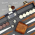 Backgammon Sets for Adults, Leather Board Games for Travel, 15 Inch Board with 32 Pieces in Quality Set