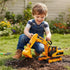 15" 1:22 Liberty Imports Oversized Construction Truck Toys for Kids Scale Friction Powered Vehicles with Realistic