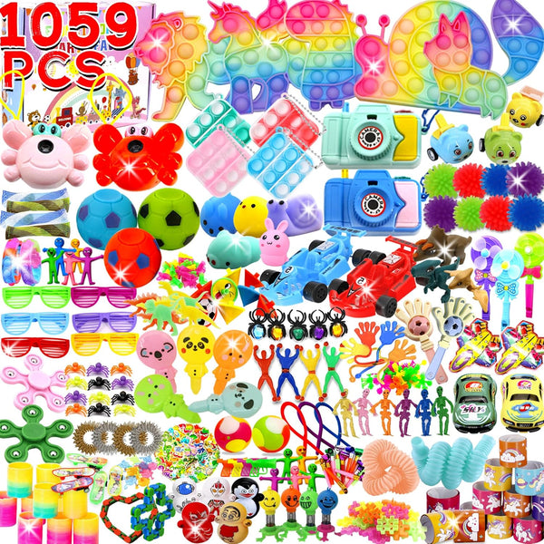 1000+ PCS Party Favors for Kids, Fidget Toys Pack, Birthday Gift,Christmas Stocking