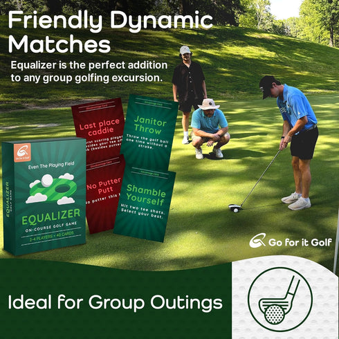 Equalizer: On-Course Golf Card Game for Adults - Interactive Fun for Every Hole, Ideal for All Golfers