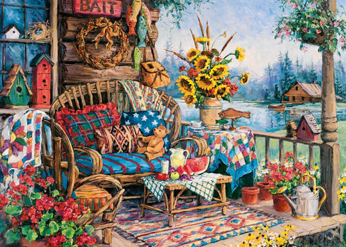 Wonder Forge Country Hideaway 1000 Piece Jigsaw Puzzle for Adults | Unique,