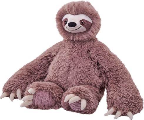Wild Republic 15 Inch Snuggleluvs Sloth Stuffed Animal, Weighted Plush Toy Gift for Kids, Fill from Recycled Bottles