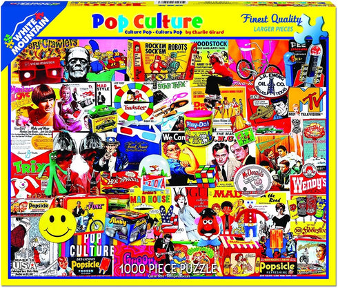 Pop Culture - 1000 Piece Jigsaw Puzzle - White Mountain Puzzles