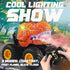 1:20 360 4-7 BEZGAR Monster Truck Toys - Remote Control Monster Truck with Spray, Light, Music, Dinosaur Toys for Kids