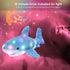 Hopearl LED Musical Stuffed Shark Toy, Lighting Up Singing Plush with Adjustable Volume for Kids, Blue, 16''