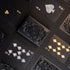 Wkchxd Set (1 Pack) Playing Cards, Plastic Playing Cards, Deck of Cards, Waterproof Poker Cards, Black Standard Playing