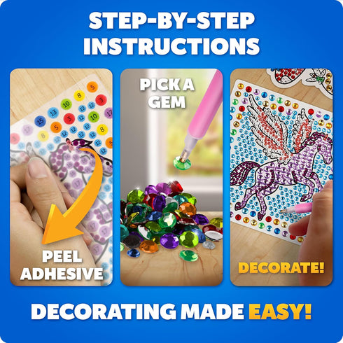 6 1500+ 3 3 Blue Marble Ultimate Diamond Painting Kit for Kids Craft Activities with Gems, Make Window Art Pieces