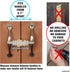 KisCords /4 Pack Baby Safety Cabinet Locks for Handles Child Safety Cabinet Latches for Home Safety Strap for Baby
