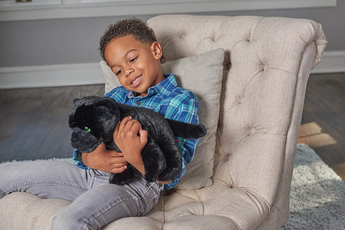 Wild Republic Jaguar Black Cuddlekins Stuffed Animal - 12 Inches, Plush Toy Gift for Kids