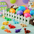 8 3D 8+) JOYIN Pcs Prefilled Easter Eggs with Printed Toys Mini Dinosaur, Articulated Toys, Basket Stuffers Fillers