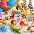 24 Packs 3.23" JOYIN Prefilled Easter Eggs with Toys, Cute Animals Building Blocks for Basket Stuffers, Kids Party