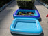 Inflatable Sensory Sand Pool for Kids - 64"x47"x9" Ball Pit, Kiddie Pool, Plastic Water Game Pool for Toddlers