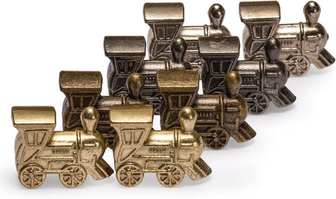 Yellow Mountain Imports Metal Die-Cast Mexican Train Domino Train Markers - Set