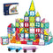 Ryoichi 138PCS Magnetic Building Tiles Set with 2 Cars, STEM Educational Construction Blocks