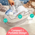 Rope Diaper Caddy - Storage for Baby and Toddler Items - Portable Cotton Organizer Easily Holds Diapers, Wipes