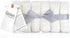 6 Pack 100% Parker Baby Washcloths - of Cotton Muslin Wash Cloths - Soft, Absorbent and Natural - White