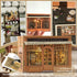 Flever Dollhouse Miniature DIY House Kit Creative Room with Furniture for Romantic Valentine's Gift (Bagel Time)