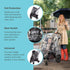 J.L. Childress Stroller Rain Cover - Universal Stroller Poncho - Stroller Accessory - Ventilated Baby Weather Shield