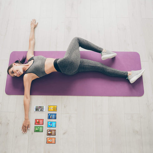 Yoga Exercise Cards, Designed by Certified Yoga Instructor, Video Instructions Included, Beginner to Advanced Poses and