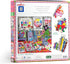 eeBoo: Piece and Love Artist Studio 1000 Piece Square Jigsaw Puzzle, Sturdy Puzzle Pieces, A Cooperative Activity with Friends and Family