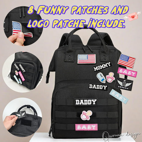 Backpack Backpack Daddy/Mommy Diaper Bag for Dad and Mom with USB Charging Port Stroller Straps and Insulated