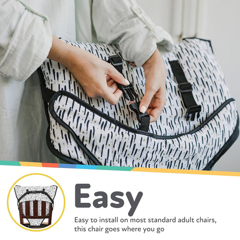 Nuby On The Go Toddler Portable Travel Chair: Adjustable Straps for Babies and Toddlers, Folds for Storage