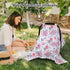 100% Summer Rquite Infant Car Seat Cover for Babies Girls, Muslin Cotton Carseat Canopy, Breathable Stroller Sun Shade