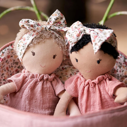 15-Inch MON AMI My First Doll Poppy Plush Doll for Girls | Soft Cuddly Companion | Perfect Playtime Friend for Toddlers