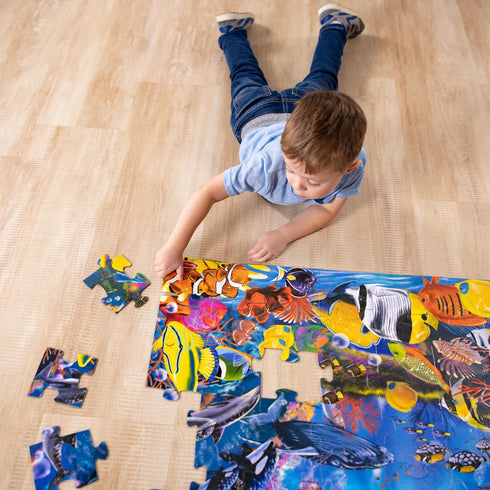 Melissa & Doug Underwater Ocean Floor Puzzle (48 pcs, 2 x 3 feet) - FSC Certified