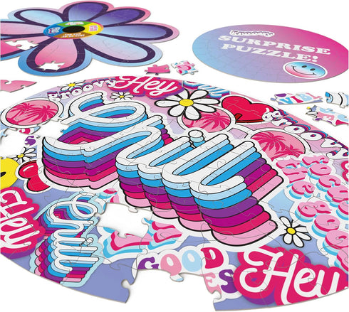 We Wear Cute, 100-Piece Surprise Puzzle in Egg Easter Basket Stuffer with TikTok YouTube Stickers for Kids & Teens
