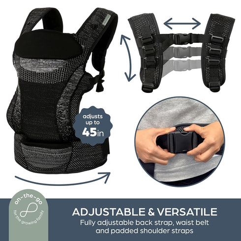 3-Position 8-33lb Backpack Dreambaby Inspire Baby Carrier Newborn to Toddler, Front & Style Infant Carrier, Breathable