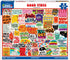 White Mountain 500 Piece Jigsaw Puzzle Retro Nostalgic Collage Puzzles with Large