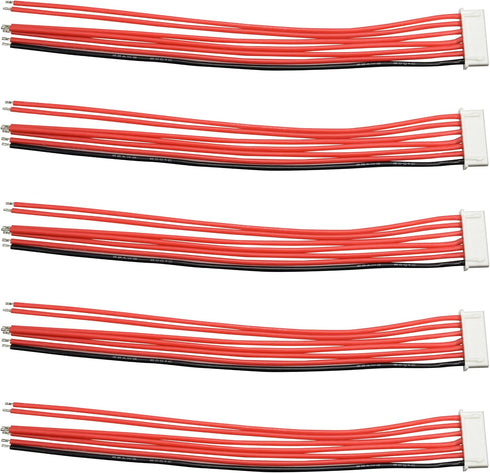Apex RC Products JST-XH 6S Balance Plug with 6" / 150mm Wire Lead, 5 Pack #1084
