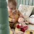 HABA Soft Baby Doll Roya - 10" Rag Doll with Red Pigtails, Pink Dress, Machine Washable, Ideal for 2 Year Old Girls
