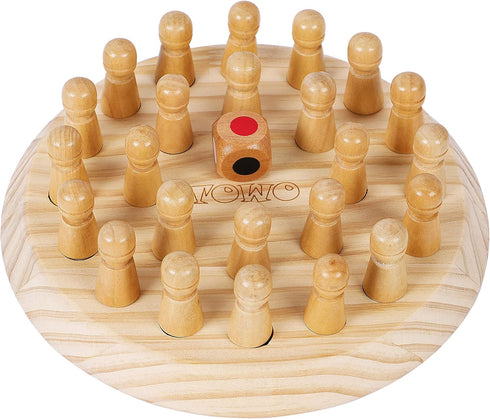 TOWO Wooden Memory Games - Family Board Games for Kids and Adults, Educational Toys for 3 Years Old