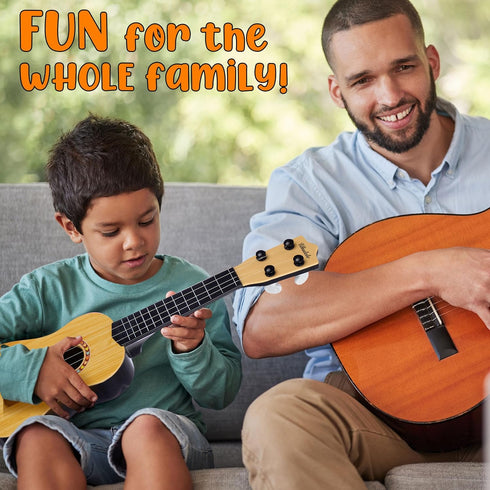 Expressions My First Ukulele - 17'' Kids Beginner Musical Instrument Toy for Learning Activities