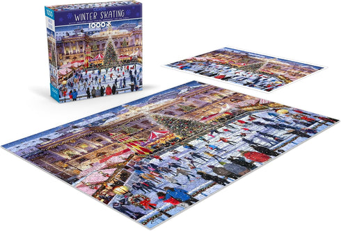 Ceaco - Classic Christmas - 1000 Piece Winter Skating Jigsaw Puzzle