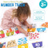 Banana Panda Make-a-Match Number Train Floor Puzzle - Learn Numbers 1-10 with 30 Large Pieces for Ages 3-5