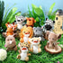Leitee 10 Pieces Mini Plush Safari Stuffed Animals - 4.8 Inch Jungle Animal Plush Bulk - Lion Tiger Elephant Giraffe