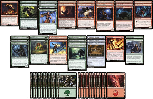 Red Green Werewolf Deck - Modern Legal Custom Built for Magic The Gathering - MTG - 60 Card