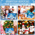 15 Pack Christmas Crafts Supplies, DIY Snowman Making Kit for Children, Christmas Stocking Stuffers, Air Dry Snowman
