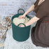 XUANGUO Cotton Rope Laundry Basket Hamper for Clothes Woven Storage Basket for Living Room Bedroom Boho Tall Rope